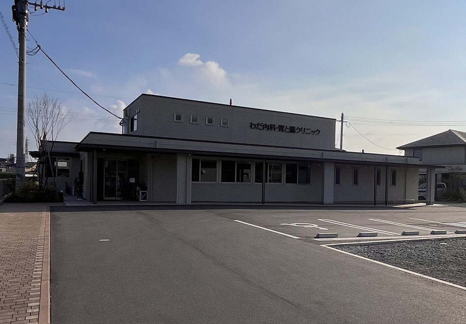 内科・消化器内科・内視鏡検査・肝臓内科・外科の診察をしています。わだ内科・胃と腸クリニック(約800m~850m/徒歩10分~11分)