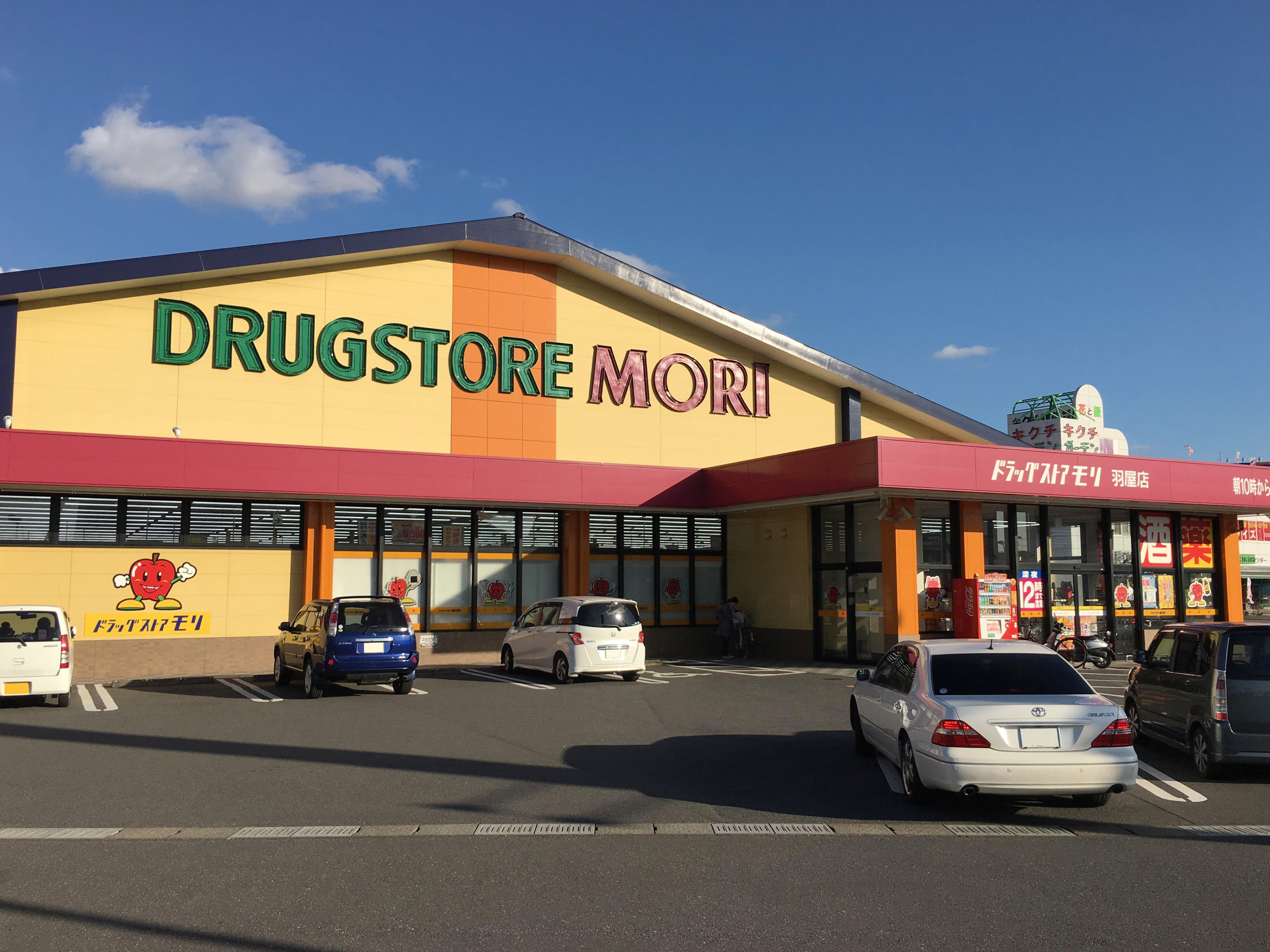 ドラッグストアモリ 羽屋店（約500ｍ/徒歩7分）