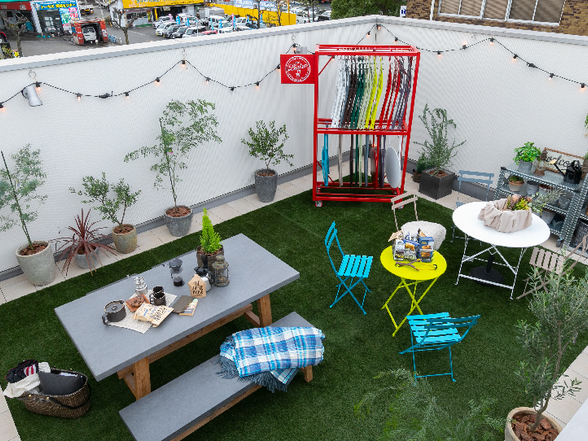 家族だけの屋上庭園