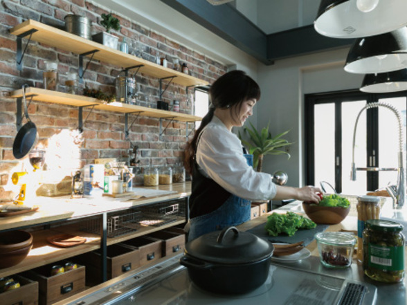 ブルックリンスタイルのキッチン