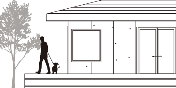 自然を感じる、外部とのつながり
