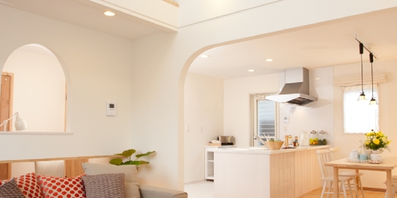 アールの下り壁