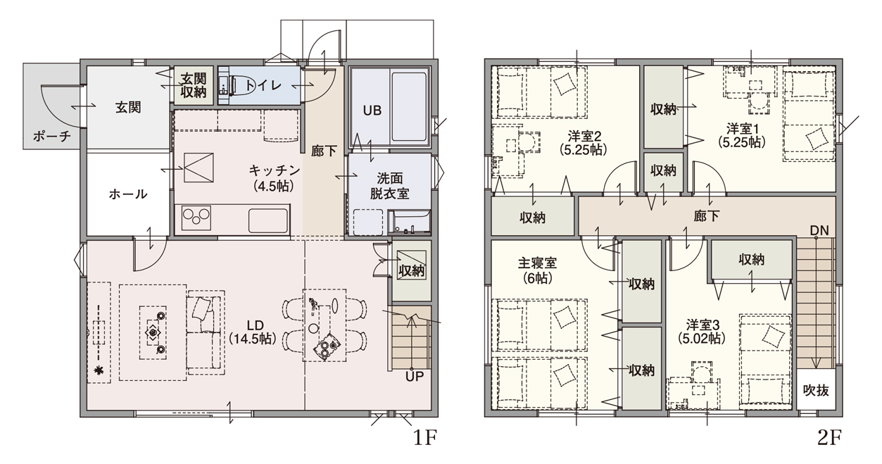 建物プラン例(間取)
