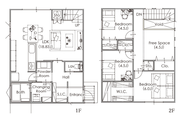 建物プラン例(間取)