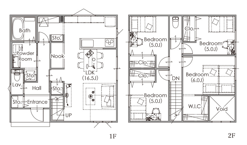 建物プラン例(間取)