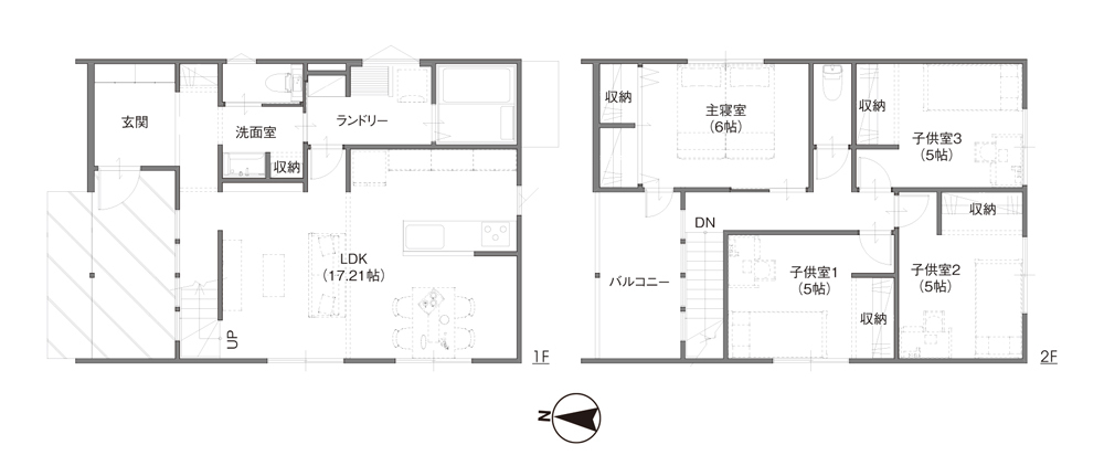 建物プラン例(間取)