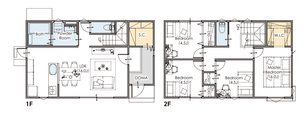 建物プラン例(間取）