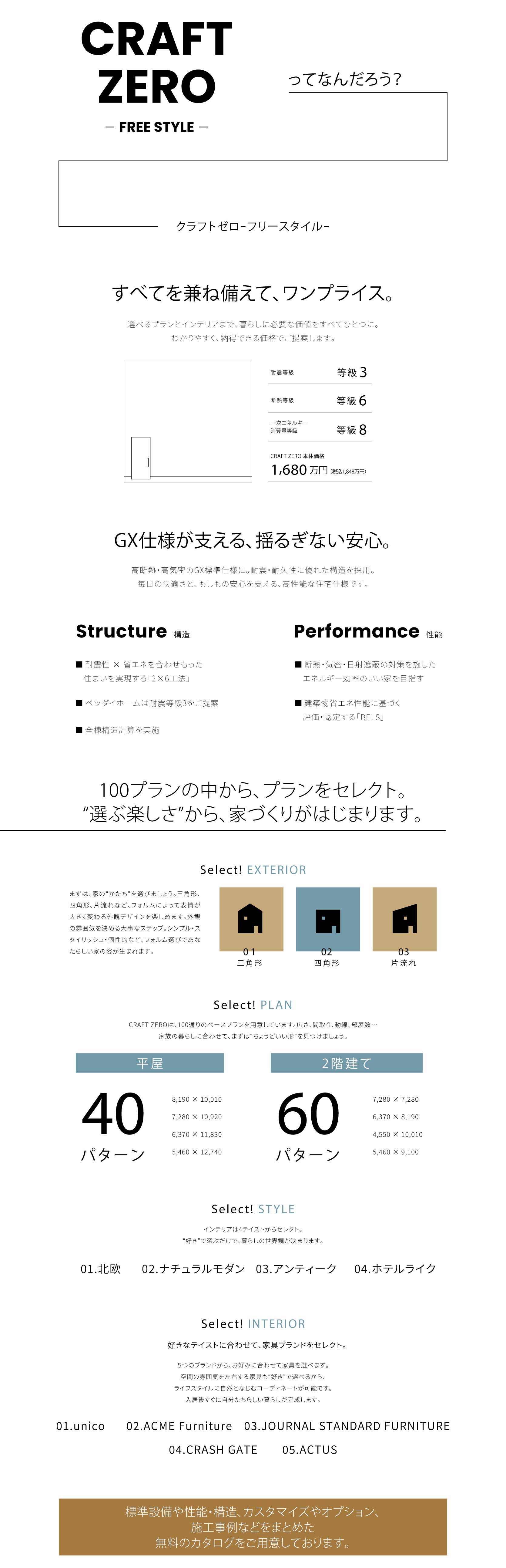 CRAFT ZERO　無料資料請求